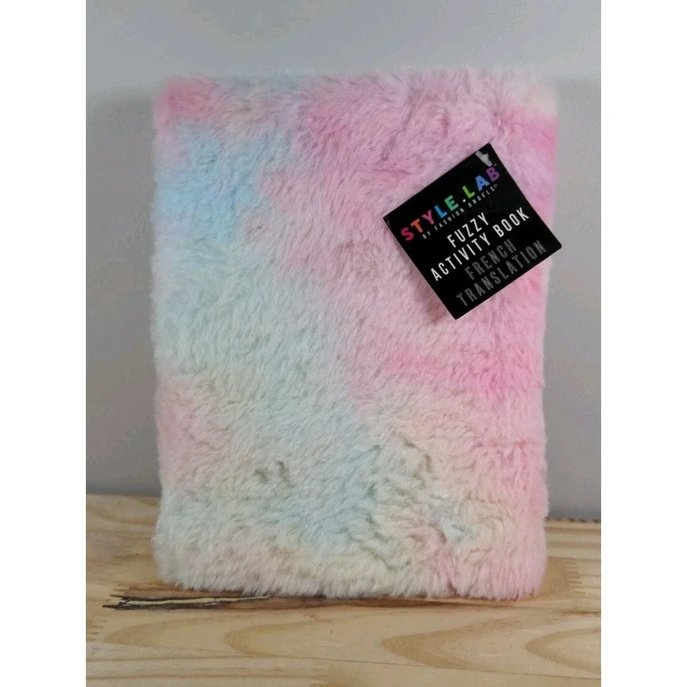 Multicolor Fuzzy Cat Journal – New With Tags – 80 Pages – 8 x 6